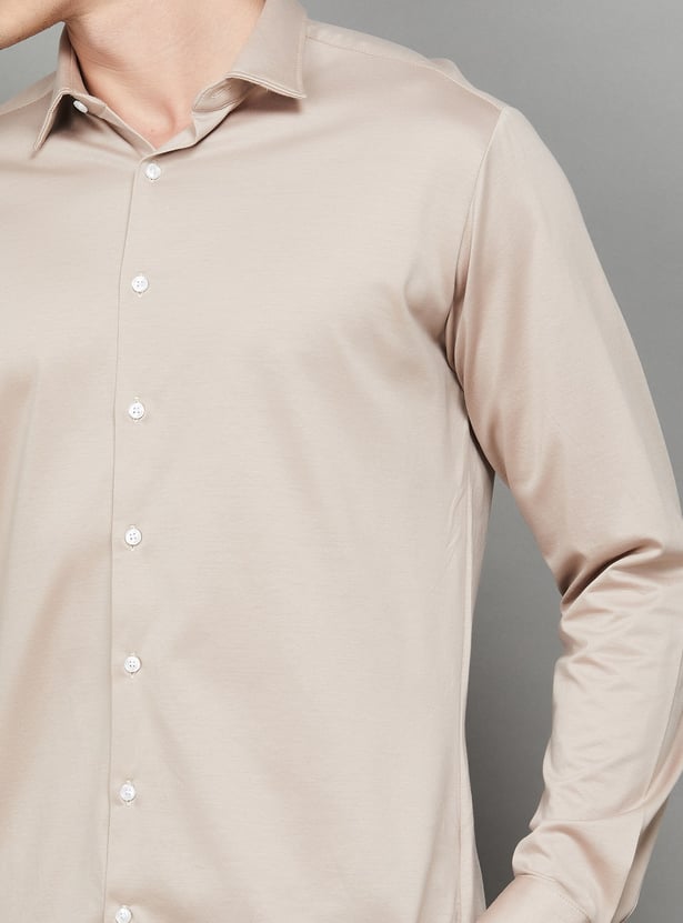 VAN HEUSEN Solid Slim Fit Formal Shirt