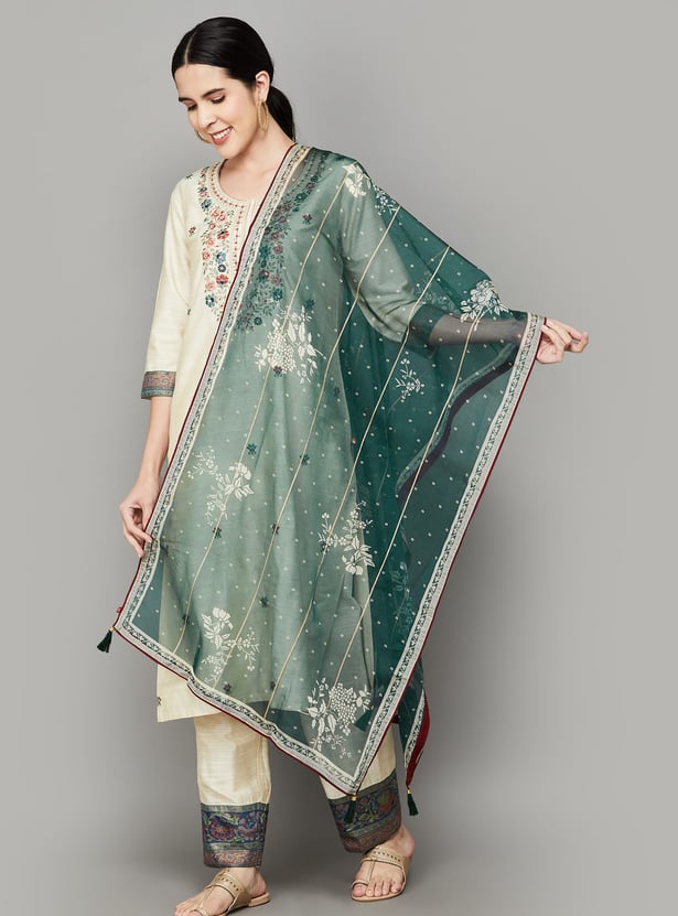 SPAN Floral Print Dupatta