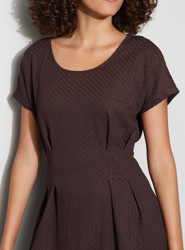 CODE Textured Midi Dress