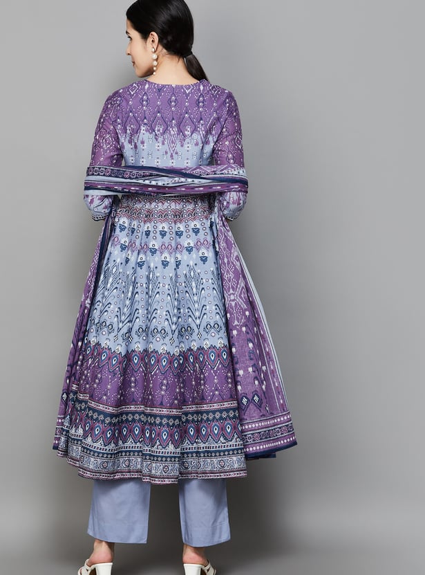 BIBA Printed Flared Kurta Set