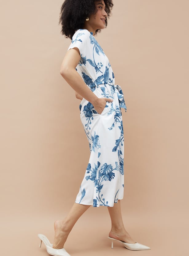 COLOUR ME Floral Print Shirt Dress