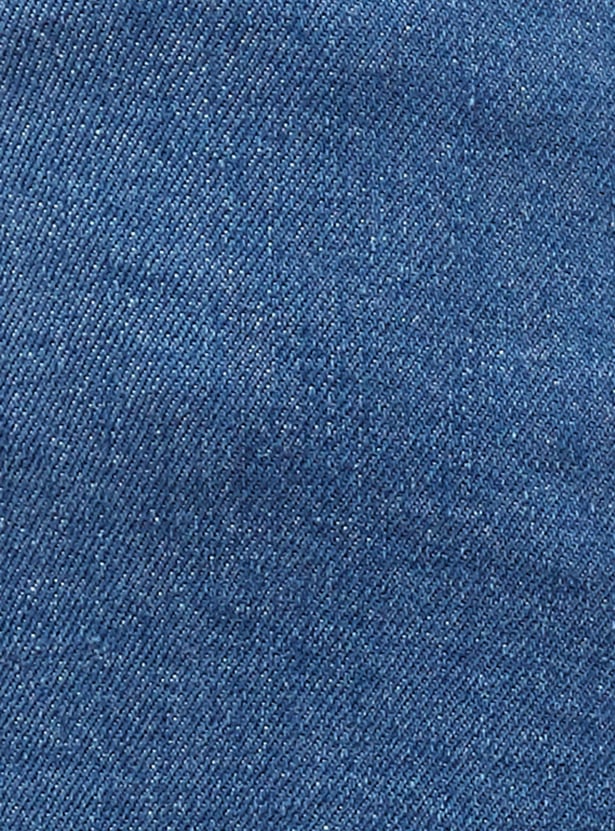 COLOUR ME Solid Mom Fit Crop Jeans