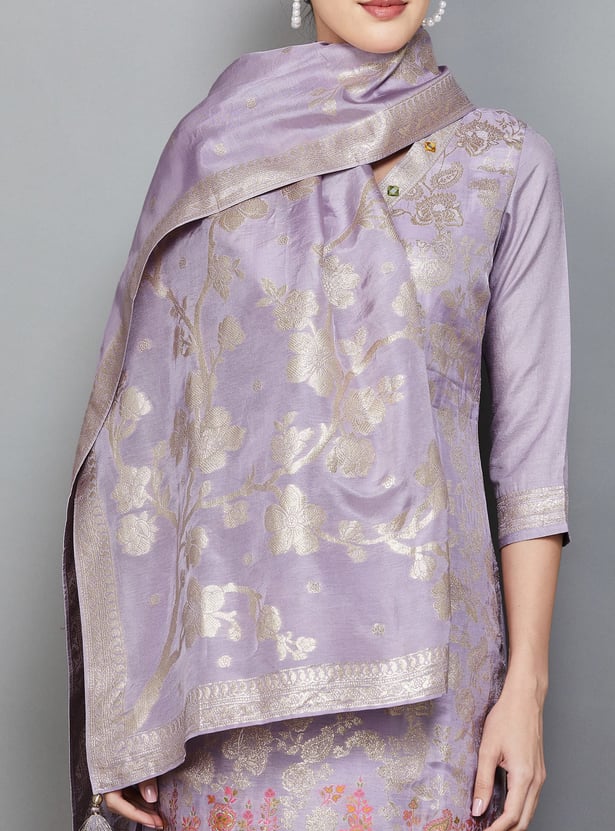 LIBAS Woven Straight Kurta Set