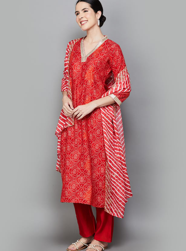 LIBAS Printed Straight Kurta Set
