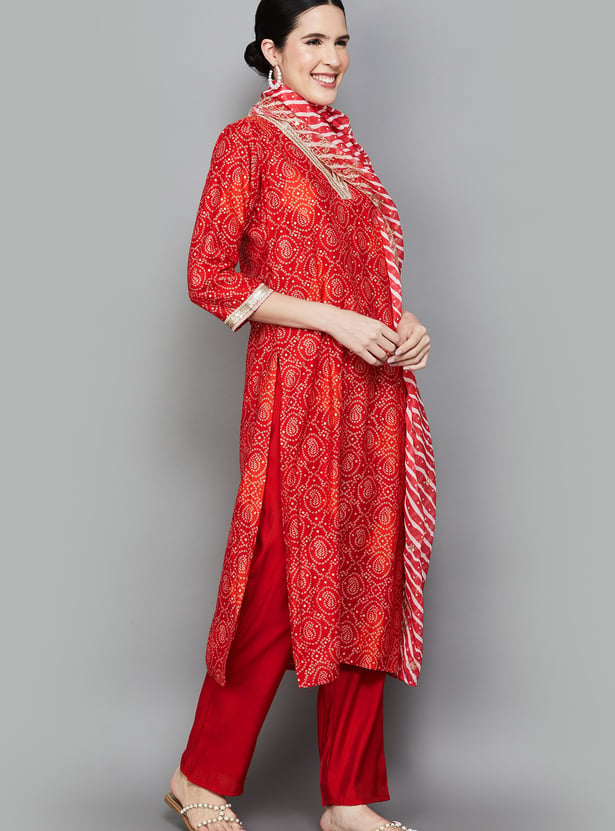 LIBAS Printed Straight Kurta Set