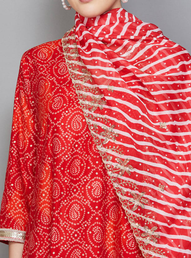 LIBAS Printed Straight Kurta Set