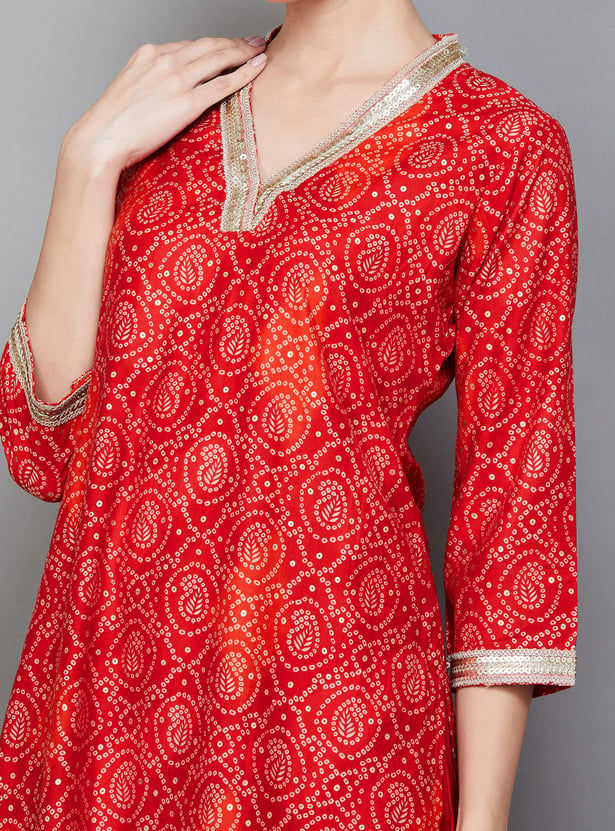 LIBAS Printed Straight Kurta Set