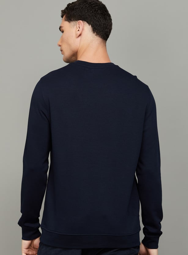 ALLEN SOLLY Embroidered Sweatshirt