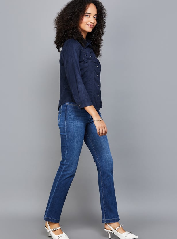 XPOSE Washed Bootcut Jeans