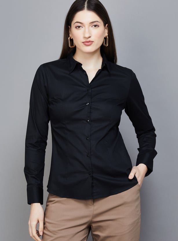 VAN HEUSEN Solid Shirt
