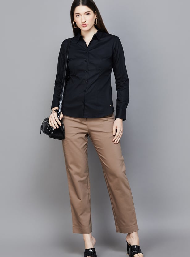 VAN HEUSEN Solid Shirt