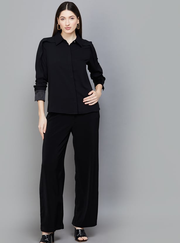 VAN HEUSEN Solid Shirt