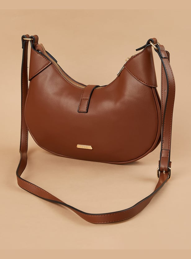 CODE Faux Suede Hobo Bag
