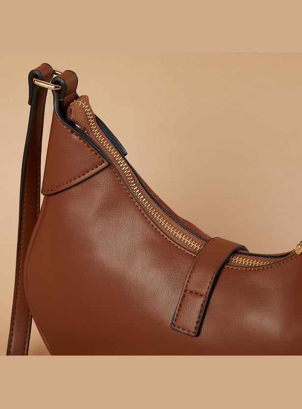 CODE Faux Suede Hobo Bag