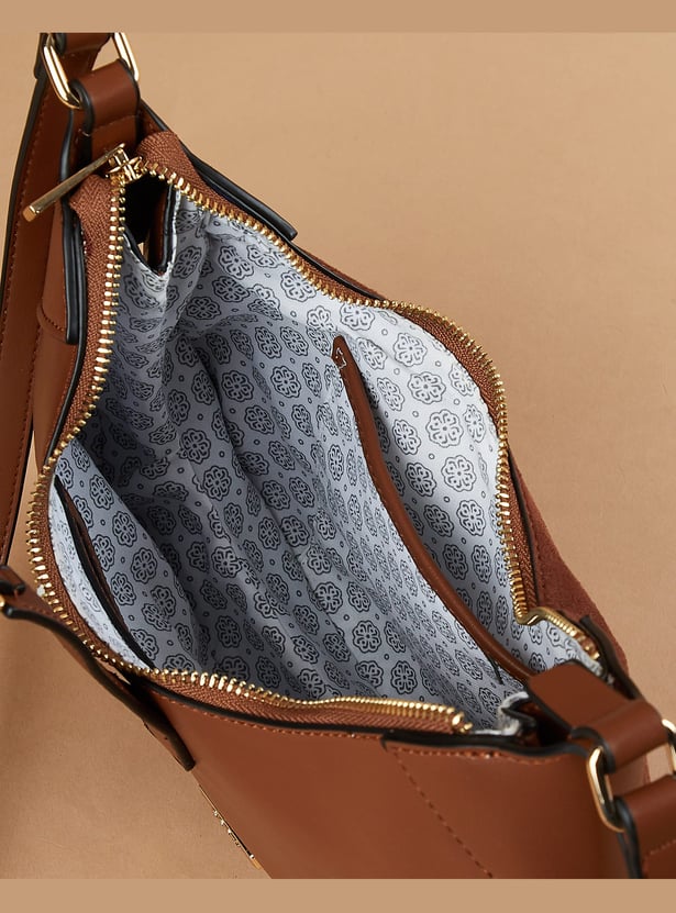 CODE Faux Suede Hobo Bag