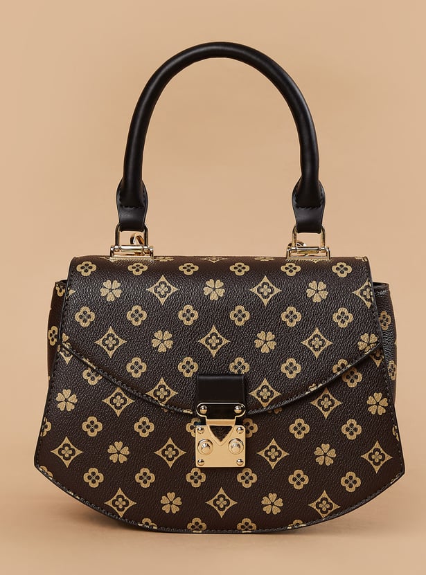 CODE Monogram Print Handheld Bag