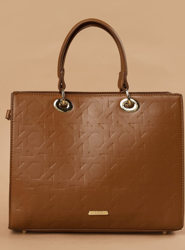 CODE Geometric Textured Handheld Bag