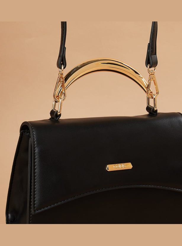 CODE Metal Accent Handheld Bag