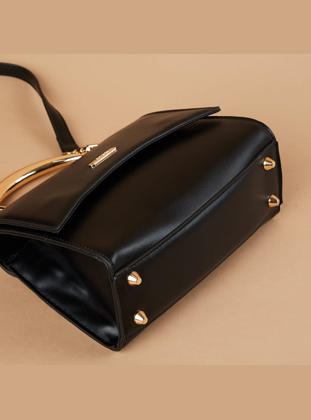 CODE Metal Accent Handheld Bag