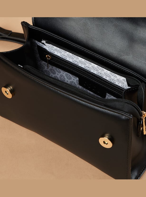 CODE Metal Accent Handheld Bag