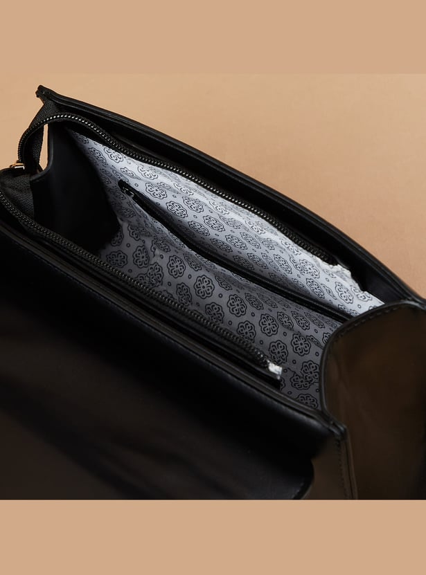CODE Metal Accent Handheld Bag