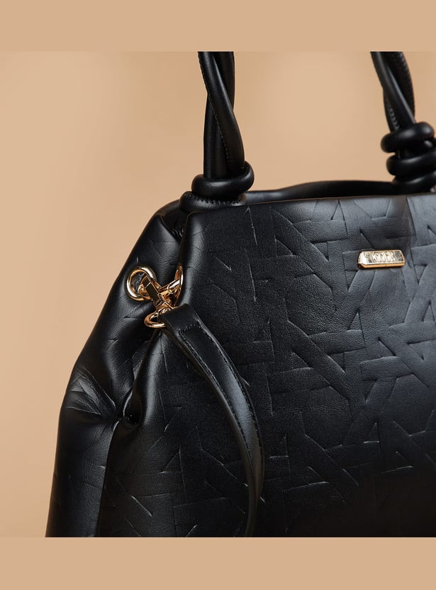 CODE Geometric Textured Handheld Bag