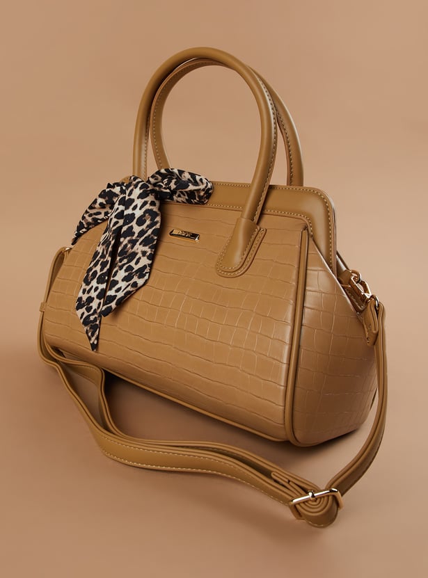 CODE Croc Embossed Handheld Bag
