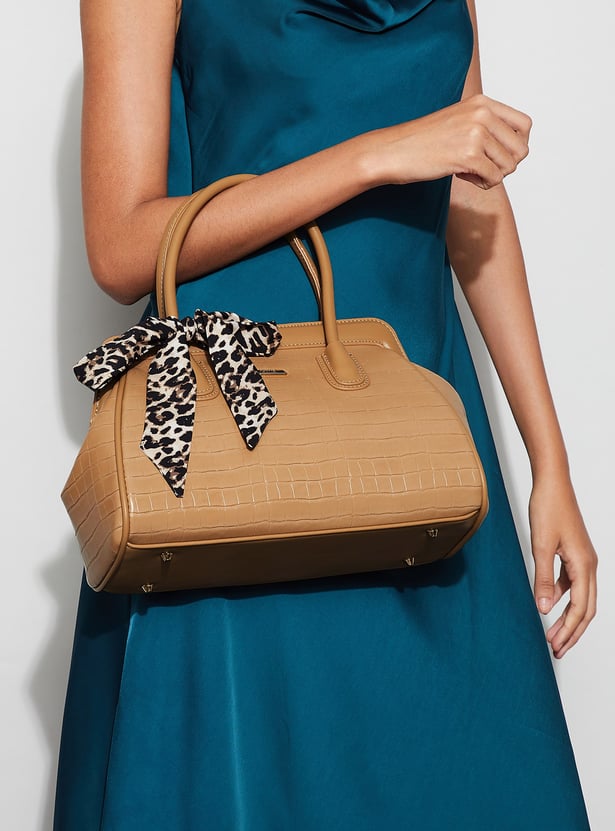 CODE Croc Embossed Handheld Bag