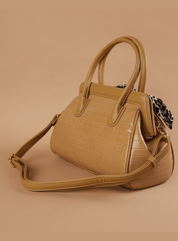 CODE Croc Embossed Handheld Bag