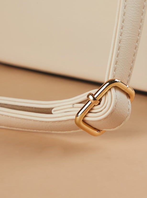 CODE Woven-Detailed Handheld Bag