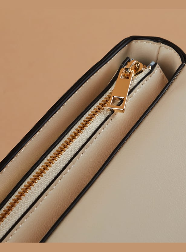 CODE Woven-Detailed Handheld Bag