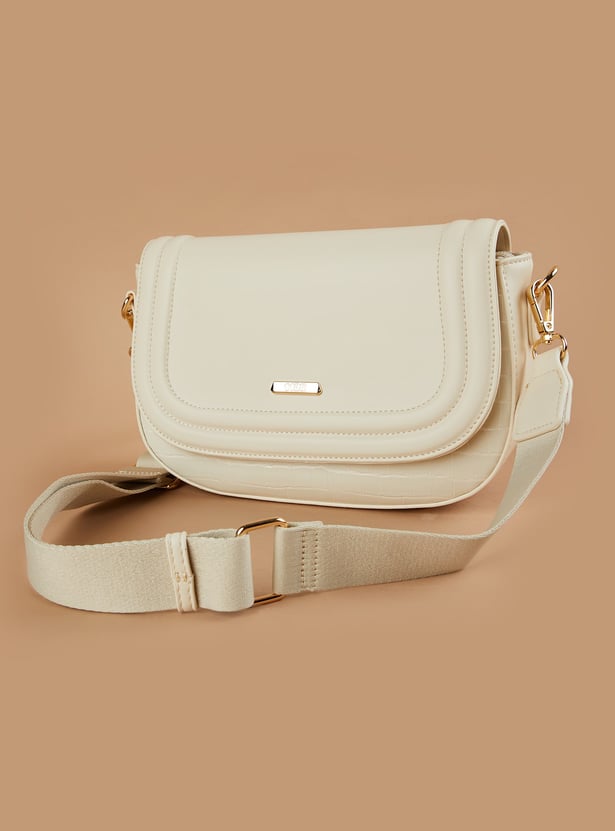 CODE Croc Embossed Sling Bag