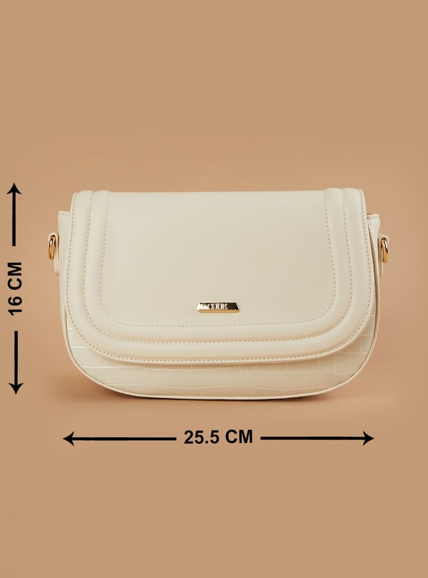 CODE Croc Embossed Sling Bag