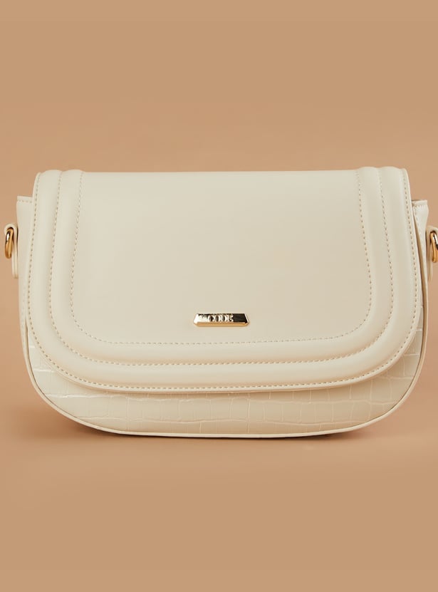 CODE Croc Embossed Sling Bag