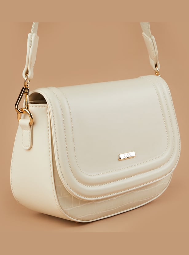 CODE Croc Embossed Sling Bag