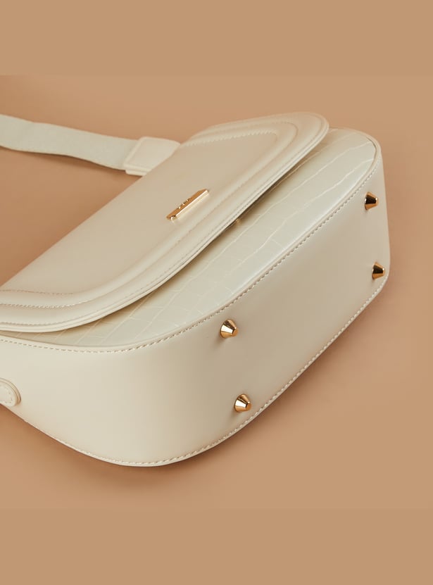 CODE Croc Embossed Sling Bag