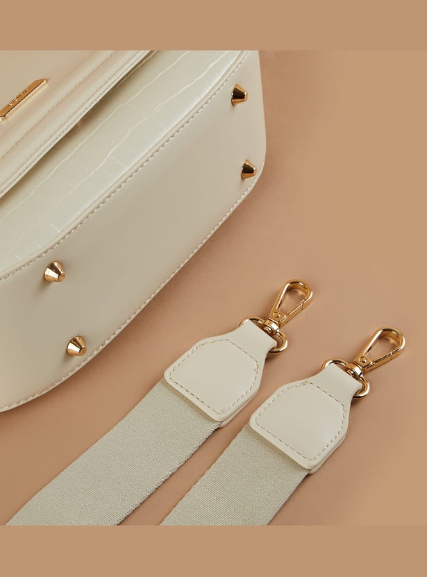 CODE Croc Embossed Sling Bag