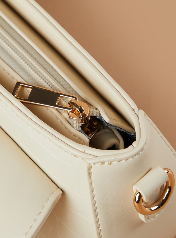 CODE Croc Embossed Sling Bag