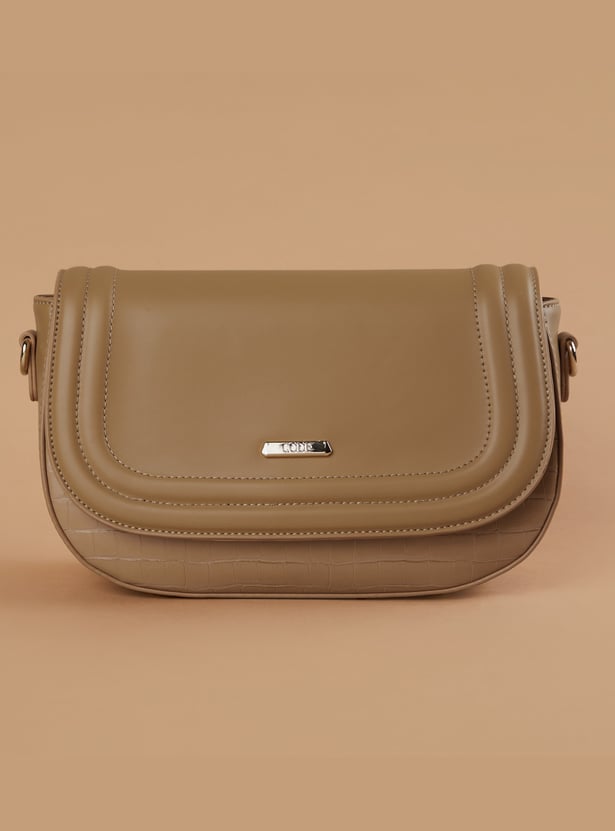CODE Croc Embossed Sling Bag