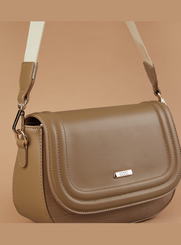 CODE Croc Embossed Sling Bag