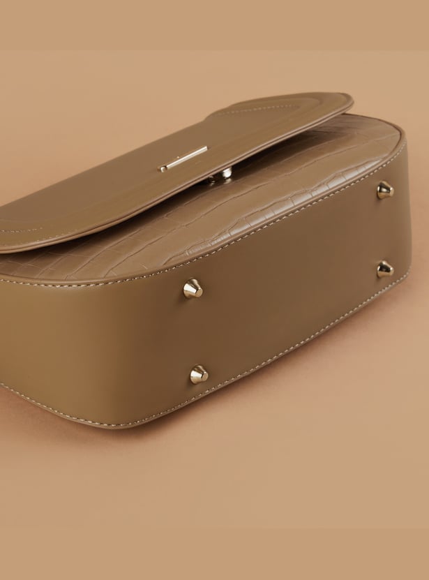 CODE Croc Embossed Sling Bag