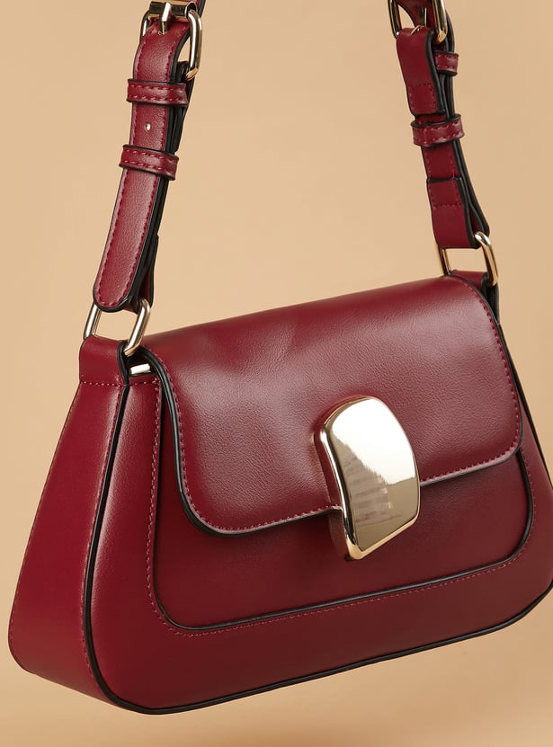GINGER Shoulder Bag with Metallic Accent