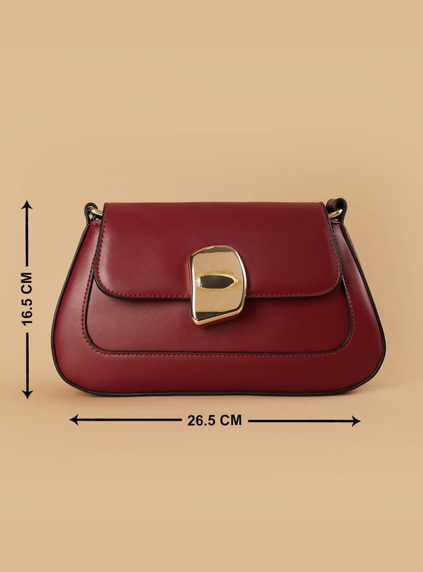 GINGER Shoulder Bag with Metallic Accent