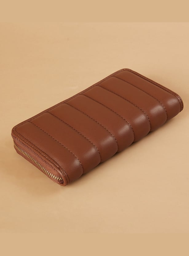 GINGER Quilted Zip-Around Wallet