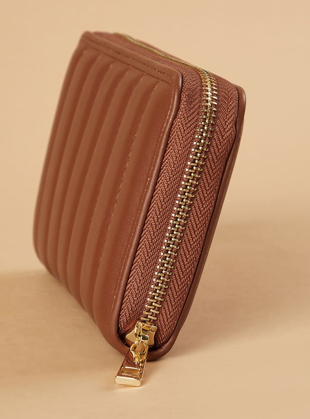 GINGER Quilted Zip-Around Wallet