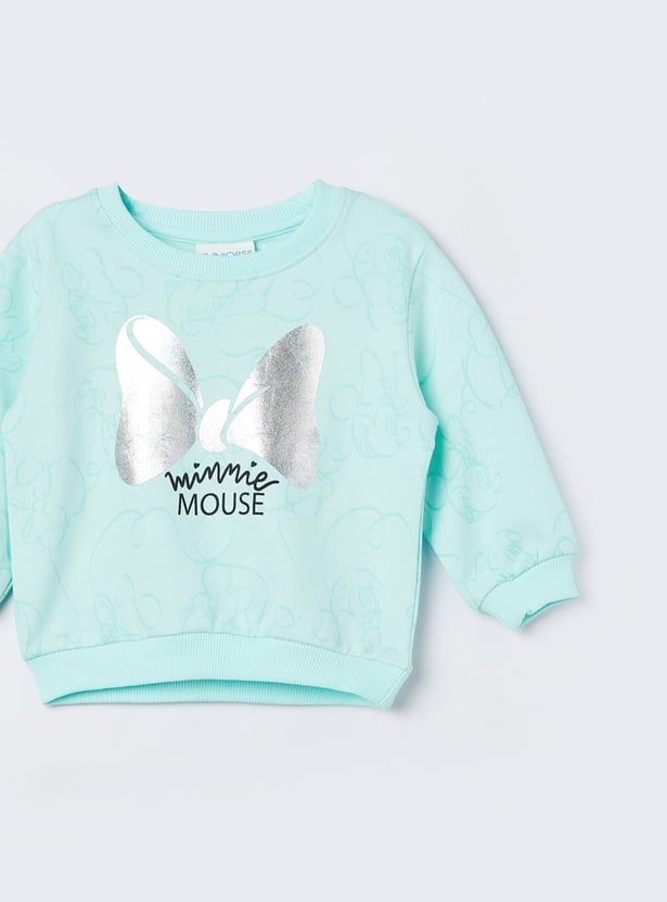 JUNIORS Girls Minnie Mouse Sweatshirt