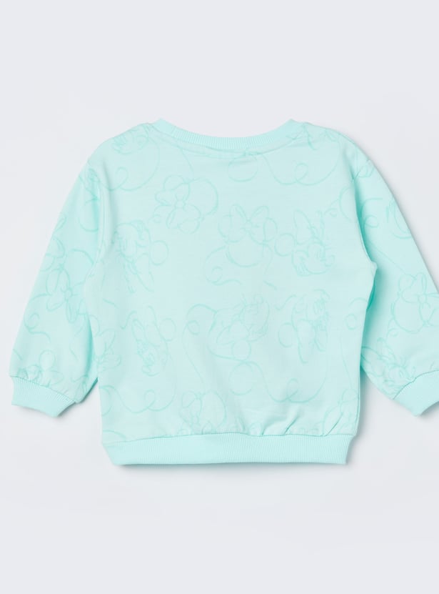 JUNIORS Girls Minnie Mouse Sweatshirt