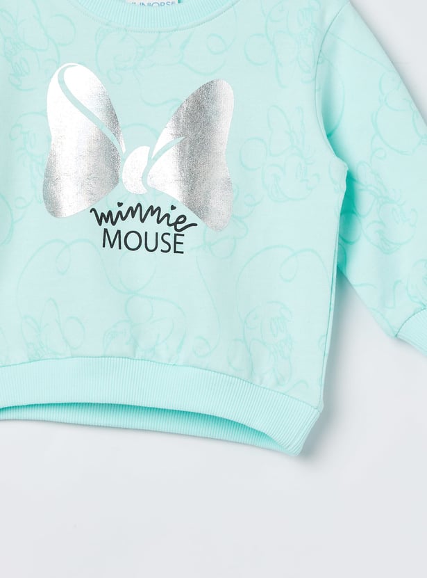 JUNIORS Girls Minnie Mouse Sweatshirt
