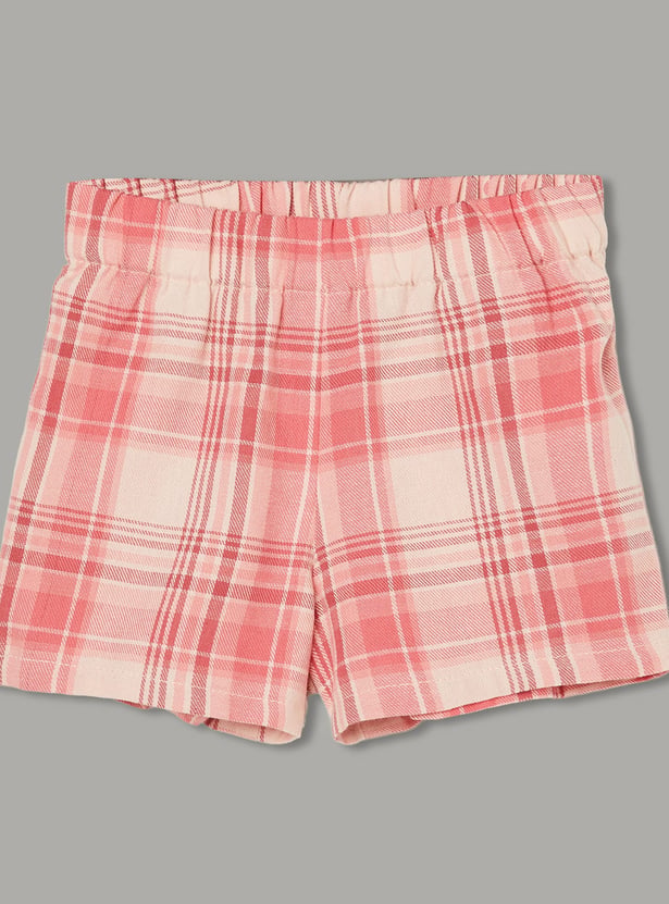 JUNIORS Girls Embroidered Top with Shorts