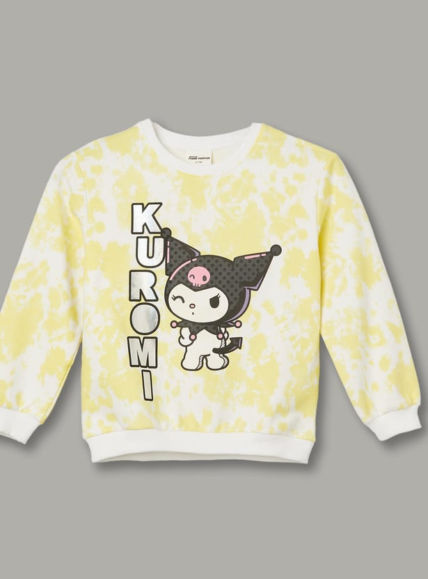 FAME FOREVER Girls Tie Dye Sweatshirt